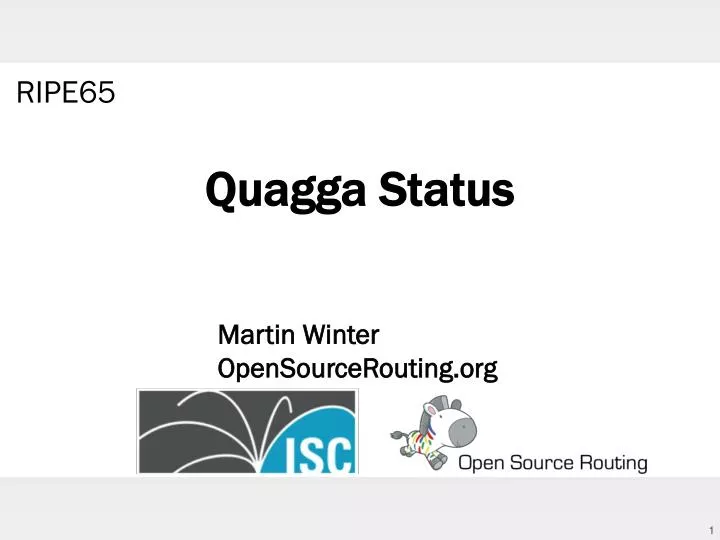 quagga status