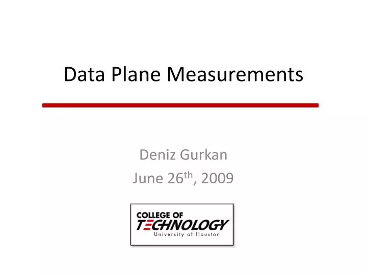 data plane measurements