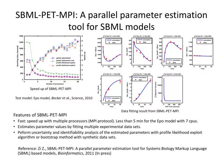 sbml pet mpi a parallel parameter estimation tool for sbml models