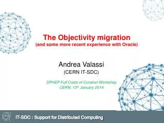 The Objectivity migration (and some more recent experience with Oracle)