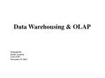 Data Warehousing &amp; OLAP - slide 1