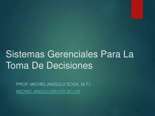 sistemas gerenciales para la toma de decisiones