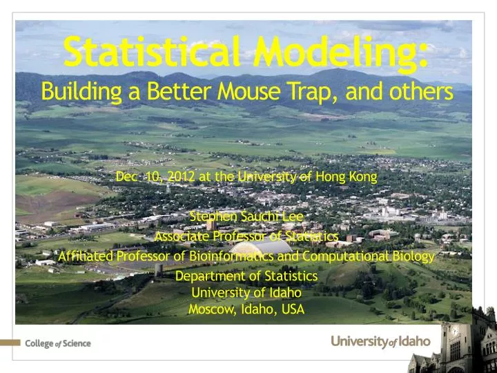 statistical modeling building a better mouse trap and others