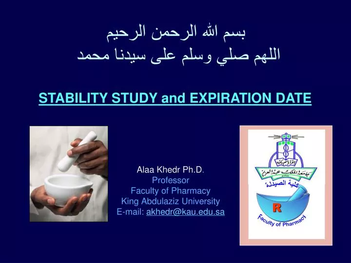 alaa khedr ph d professor faculty of pharmacy king abdulaziz university e mail akhedr@kau edu sa