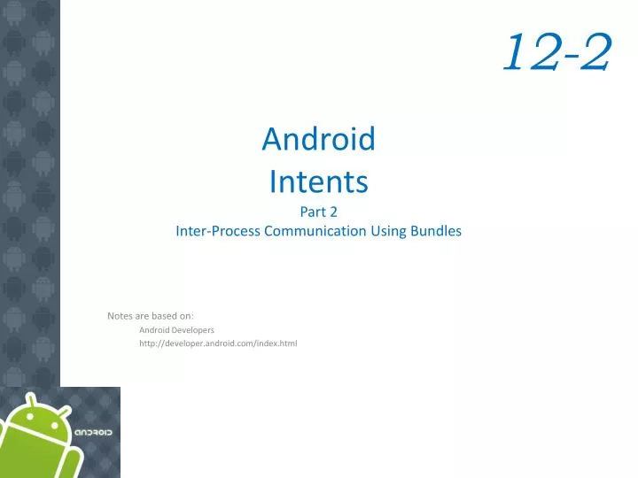 android intents part 2 inter process communication using bundles