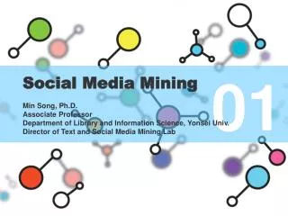 Social Media Mining Min Song, Ph.D. Associate Professor