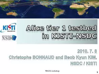 Alice tier 1 testbed in KISTI-NSDC