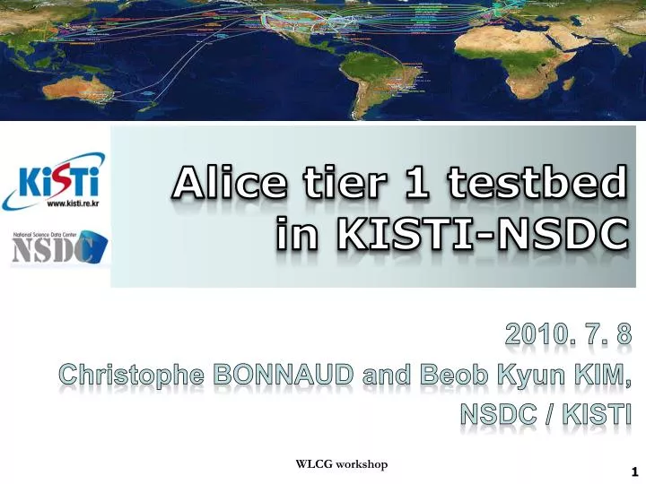 alice tier 1 testbed in kisti nsdc