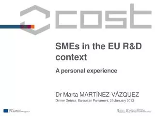 SMEs in the EU R&amp;D context