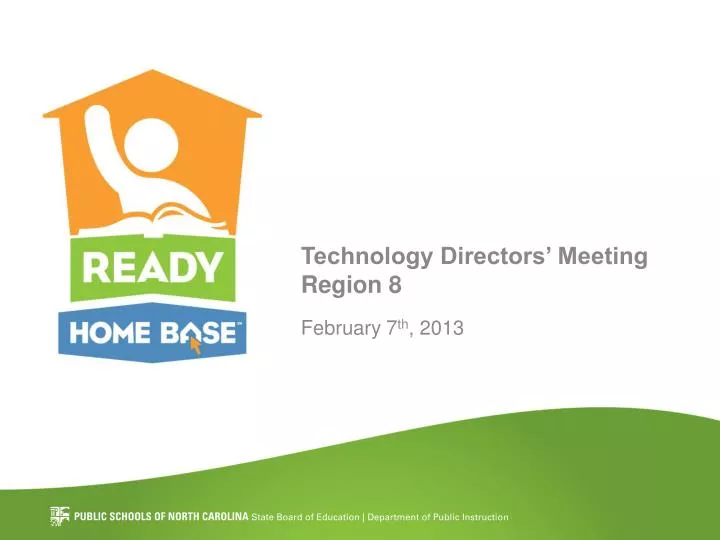 technology directors meeting region 8 february 7 th 2013