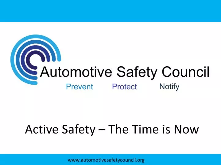 active safety the time is now
