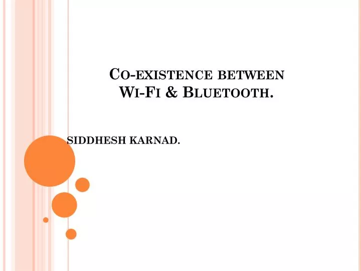 co existence between wi fi bluetooth