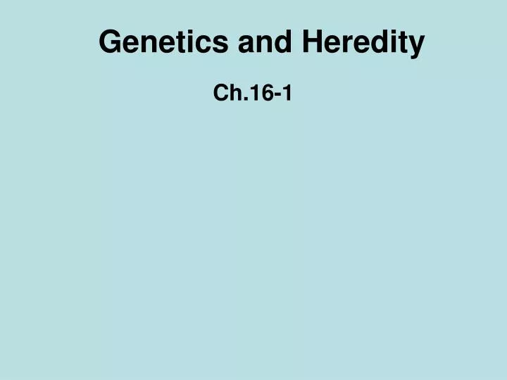 Ppt Genetics And Heredity Powerpoint Presentation Free Download Id