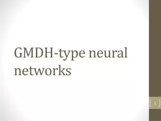 GMDH-type neural networks