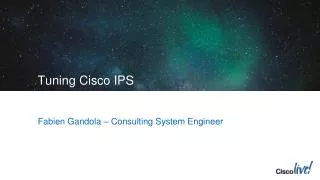 Tuning Cisco IPS