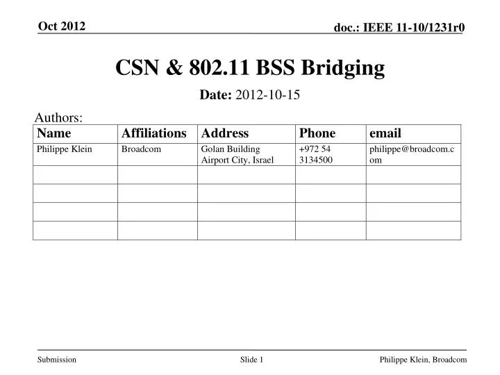 csn 802 11 bss bridging