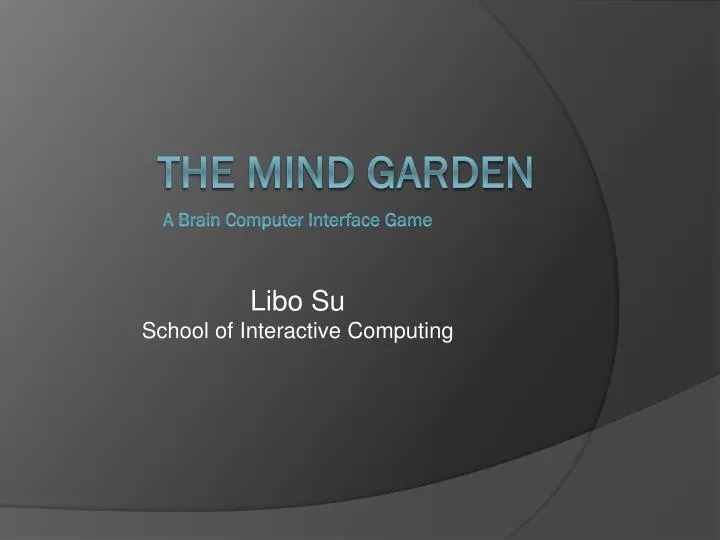 a brain computer interface game libo su school of interactive computing