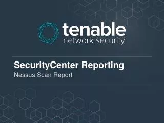 SecurityCenter Reporting