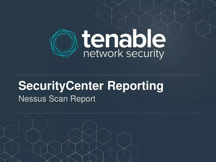 securitycenter reporting