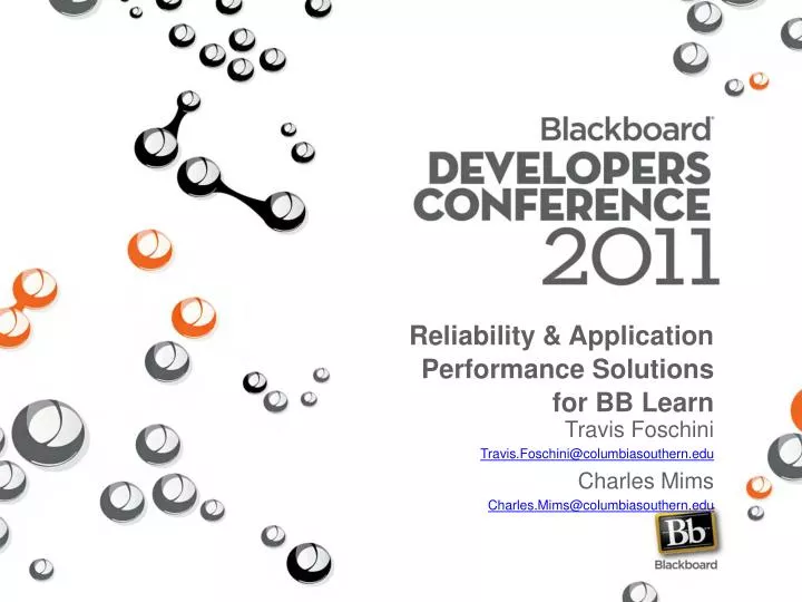reliability application performance solutions for bb learn