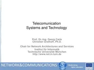 Telecomunication Systems and Technology