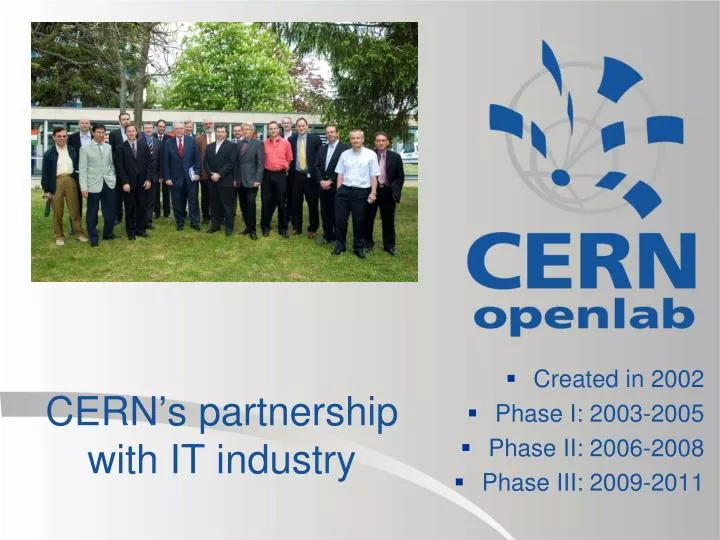 cern s partnership with it industry