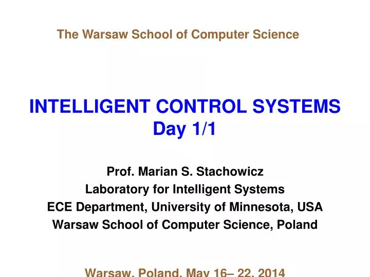 intelligent control systems day 1 1