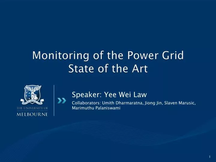 monitoring of the power grid state of the art