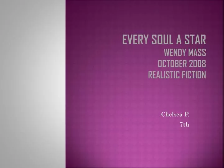 every soul a star wendy mass october 2008 realistic fiction