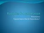 Robotics &amp; Automation - slide 1