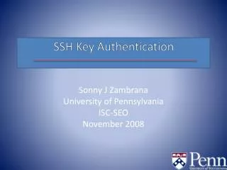 SSH Key Authentication