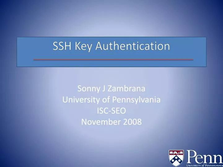 ssh key authentication