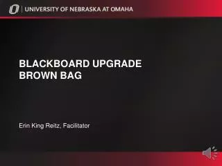 Blackboard upgrade brown bag