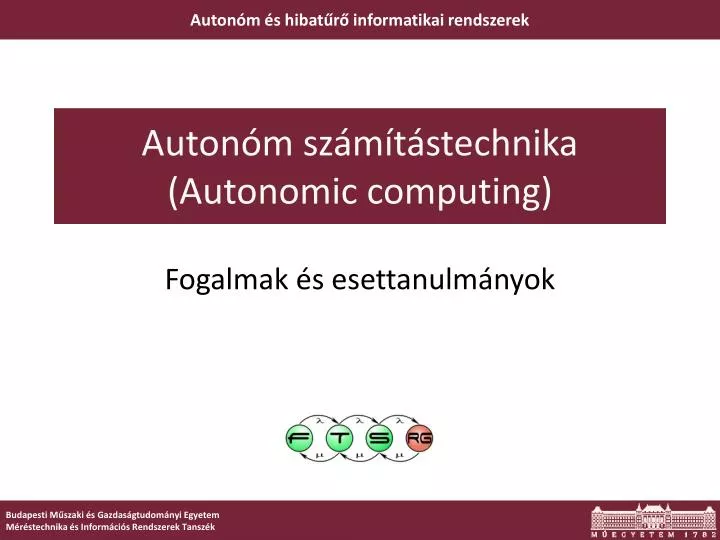 auton m sz m t stechnika autonomic computing