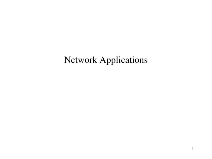 network applications