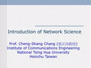 Introduction of Network Science