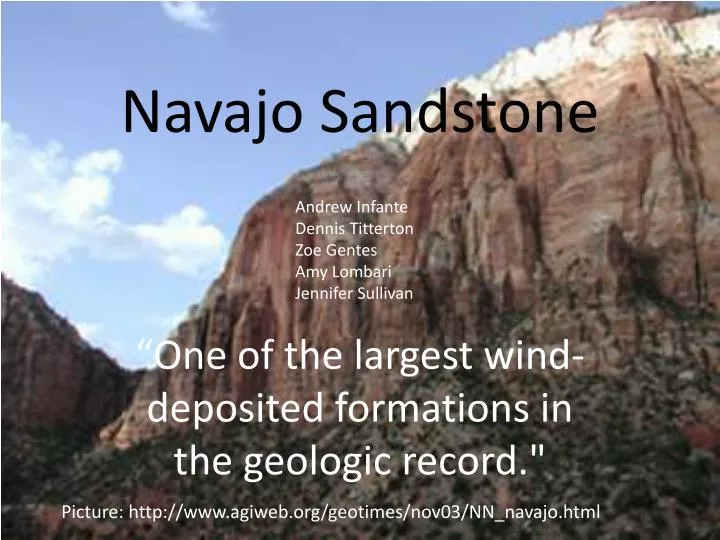 navajo sandstone