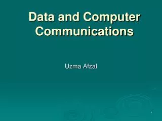 Data and Computer Communications