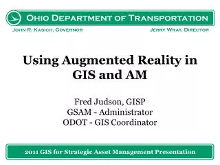 2011 GIS for Strategic Asset Management Presentation