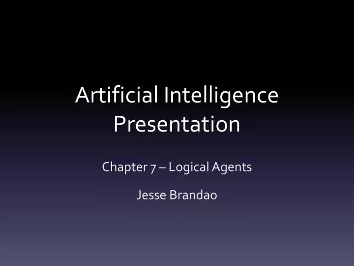 artificial intelligence presentation