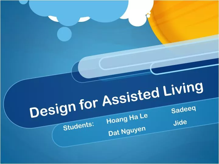 design for assisted living