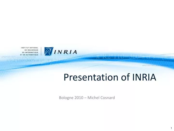 presentation of inria