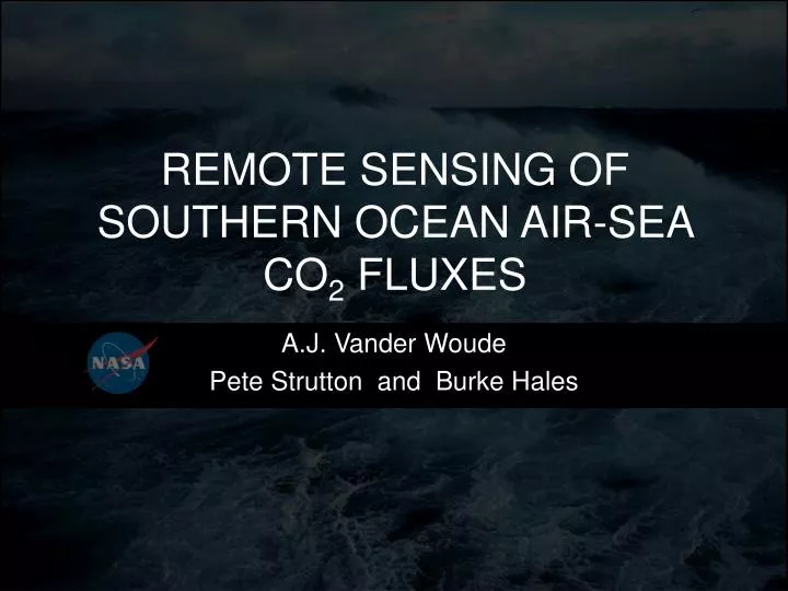 remote sensing of southern ocean air sea co 2 fluxes