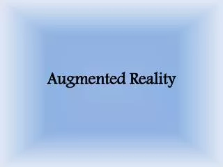 augmented reality