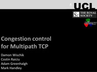 Congestion control for Multipath TCP (MPTCP)