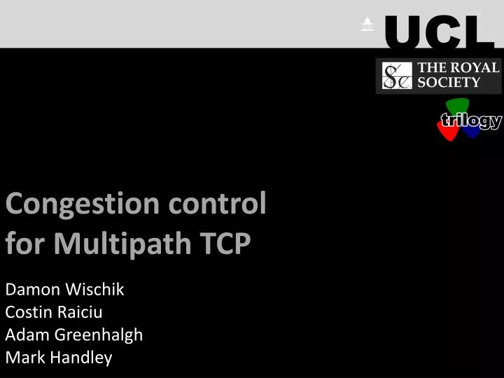 congestion control for multipath tcp mptcp