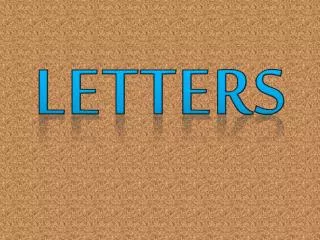 Letters