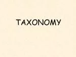 TAXONOMY