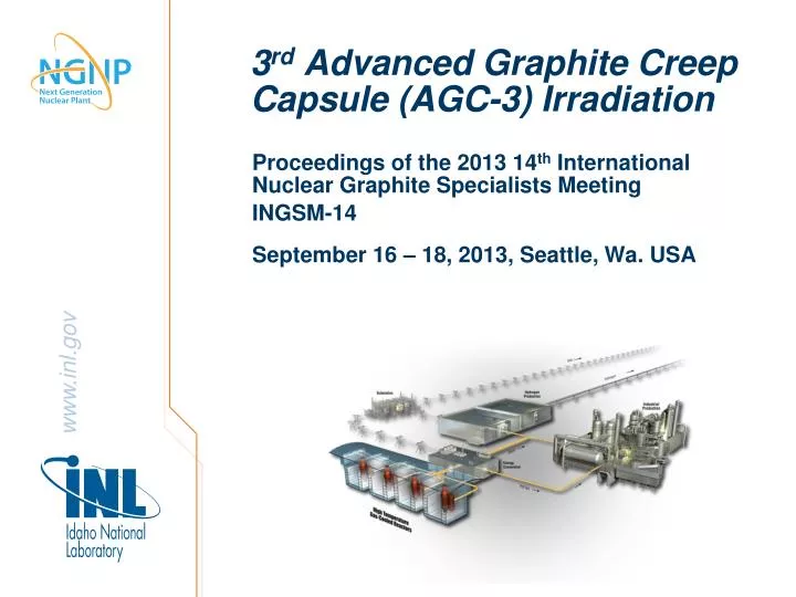 3 rd advanced graphite creep capsule agc 3 irradiation