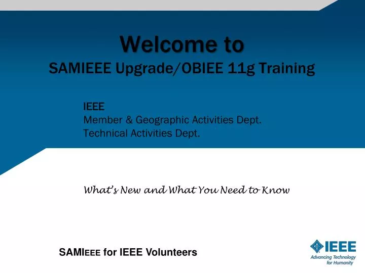 welcome to samieee upgrade obiee 11g training